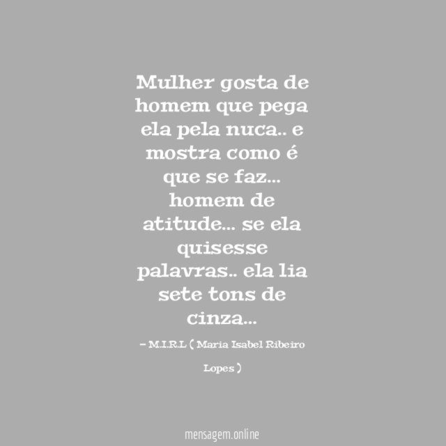 Mulher gosta de homem que pega ela pela nuca