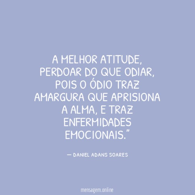 A melhor atitude