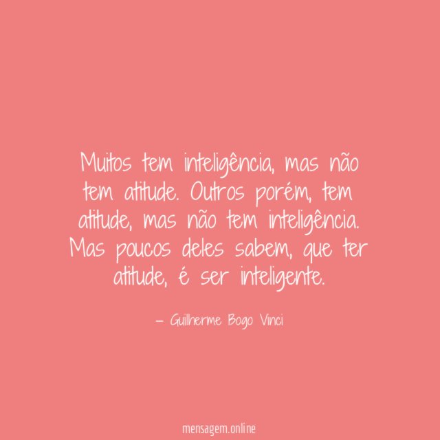 Muitos tem inteligência