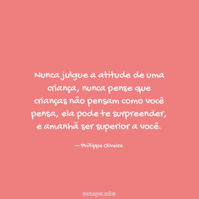 Nunca julgue a atitude de uma criança