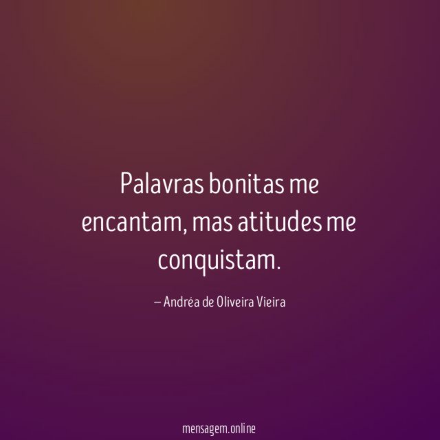 Palavras bonitas me encantam