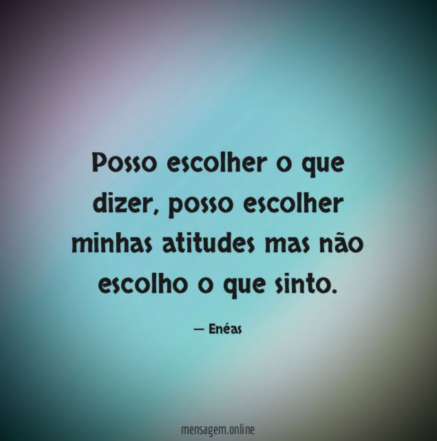 Posso escolher o que dizer