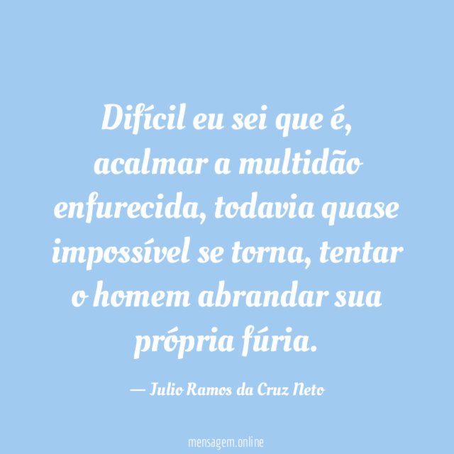 Difícil eu sei que é