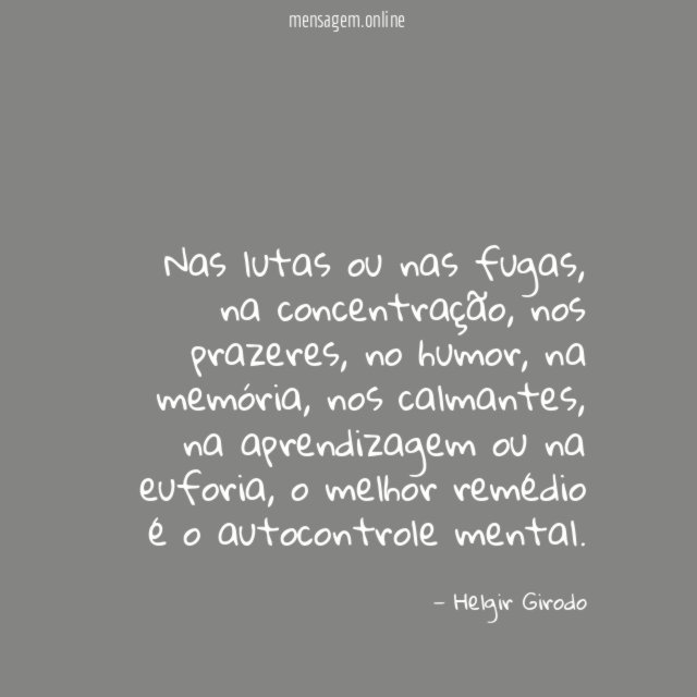 Nas lutas ou nas fugas