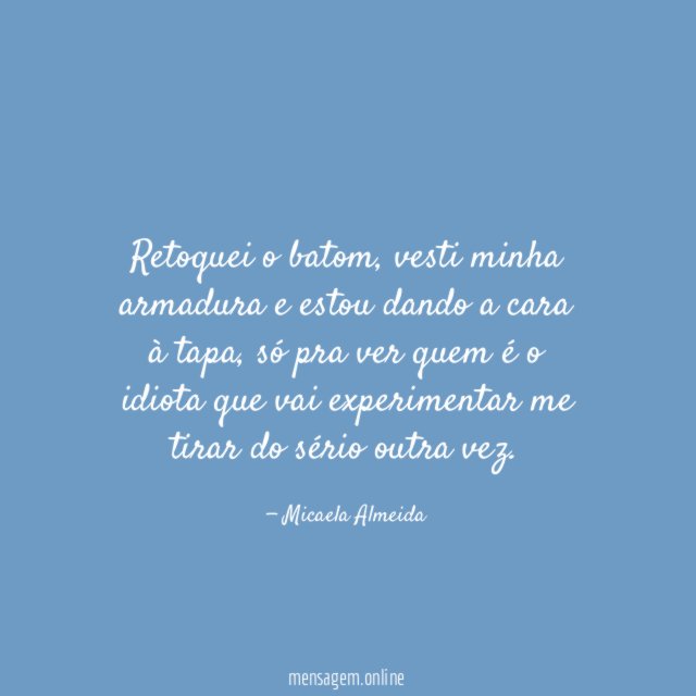 Retoquei o batom
