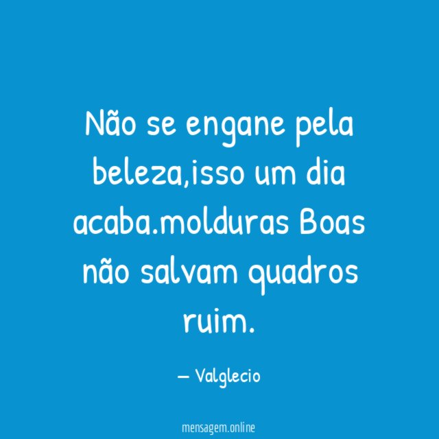 Não se engane pela beleza