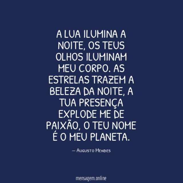 A lua ilumina a noite
