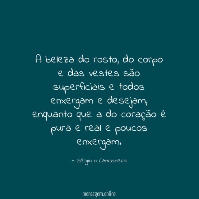 A beleza do rosto