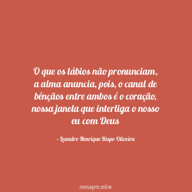 O que os lábios não pronunciam