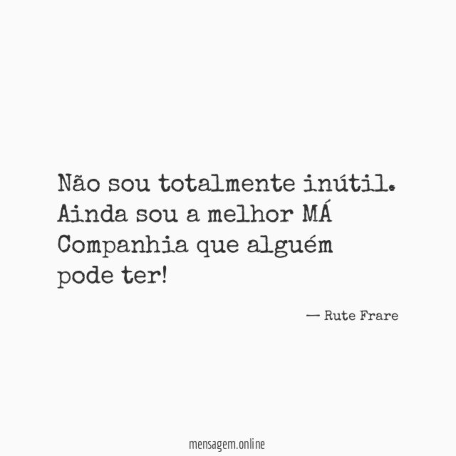 Não sou totalmente inútil