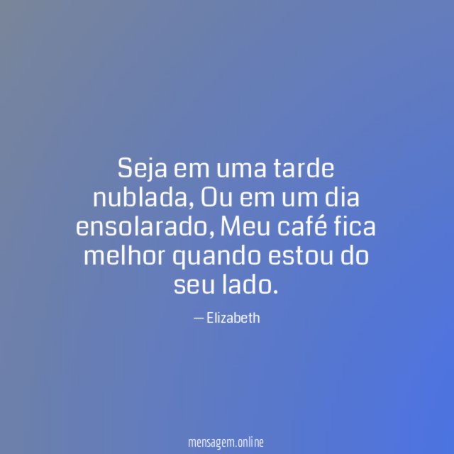Seja em uma tarde nublada