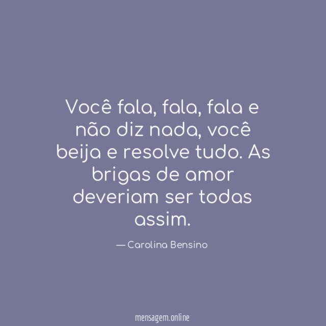 Você fala