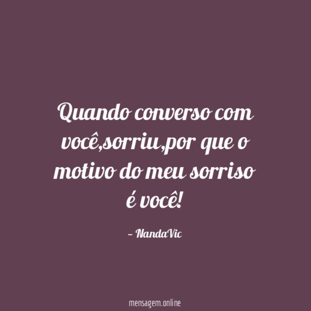 Quando converso com você