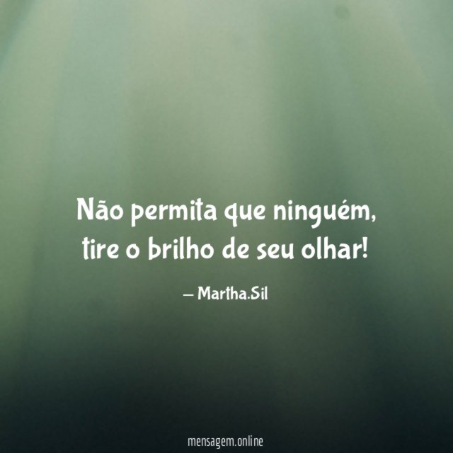 Não permita que ninguém
