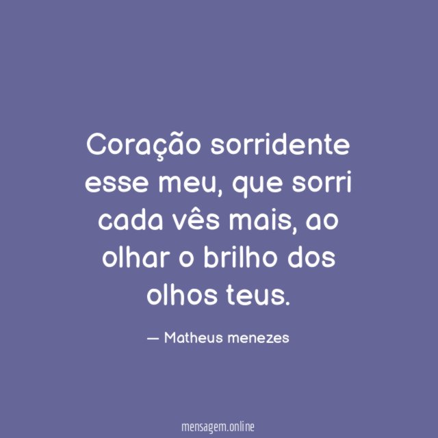 Coração sorridente esse meu