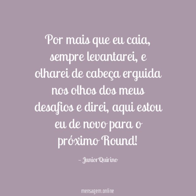 Por mais que eu caia