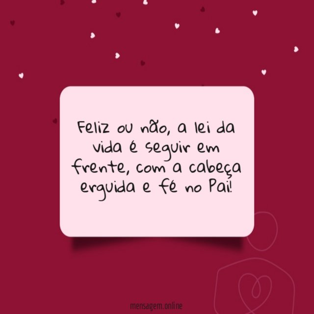 Feliz ou não