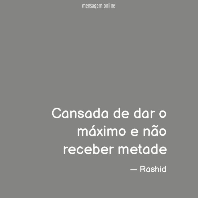 Cansada de dar o máximo e não receber metade
