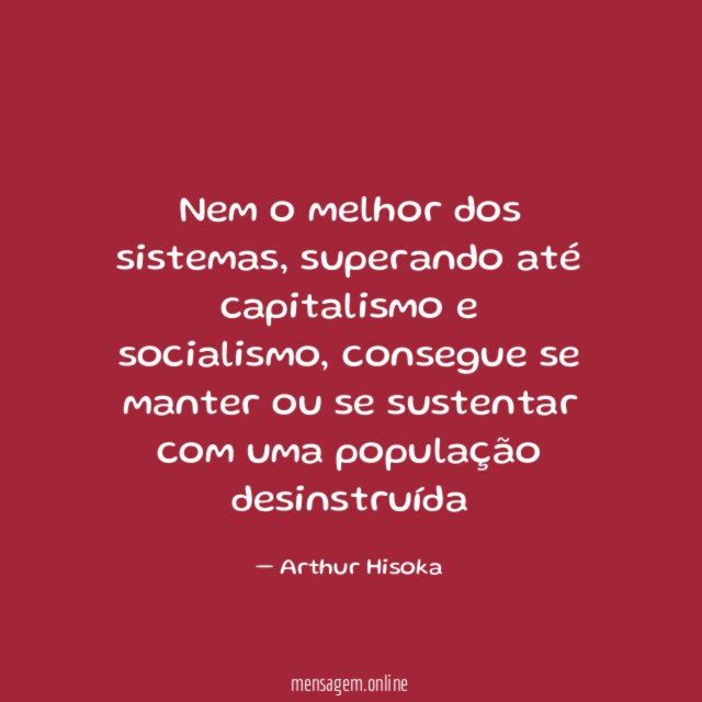 Nem o melhor dos sistemas