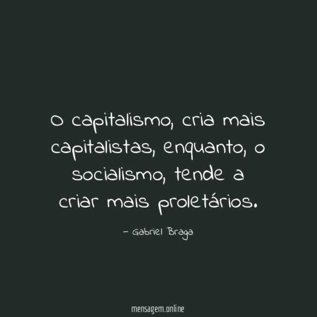 O capitalismo