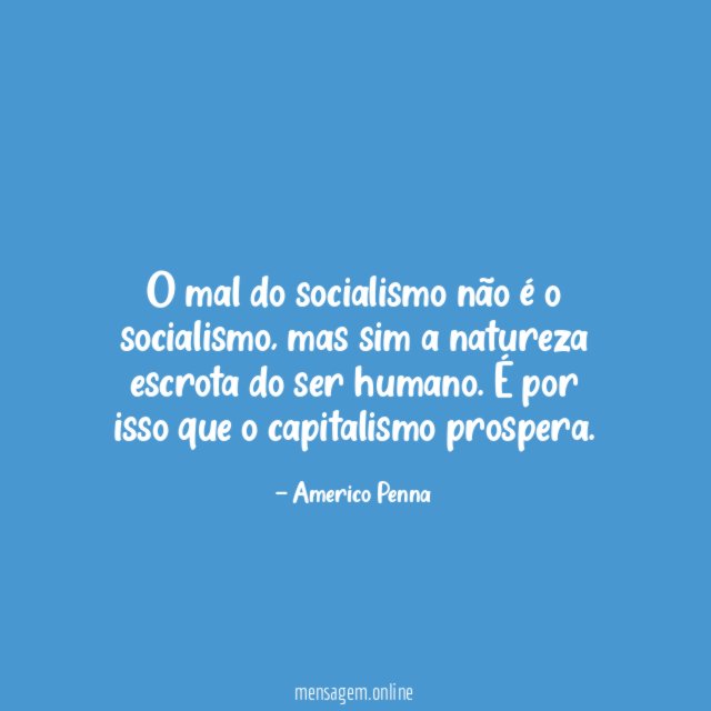 O mal do socialismo não é o socialismo
