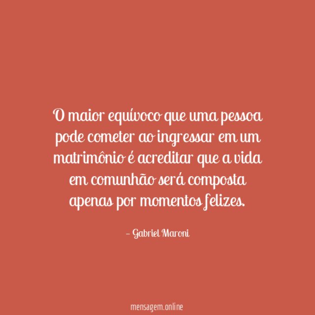 O maior equívoco que uma pessoa pode cometer