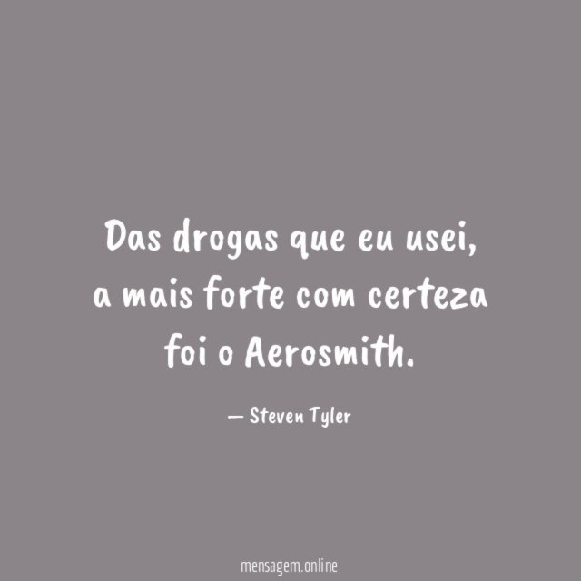 Das drogas que eu usei
