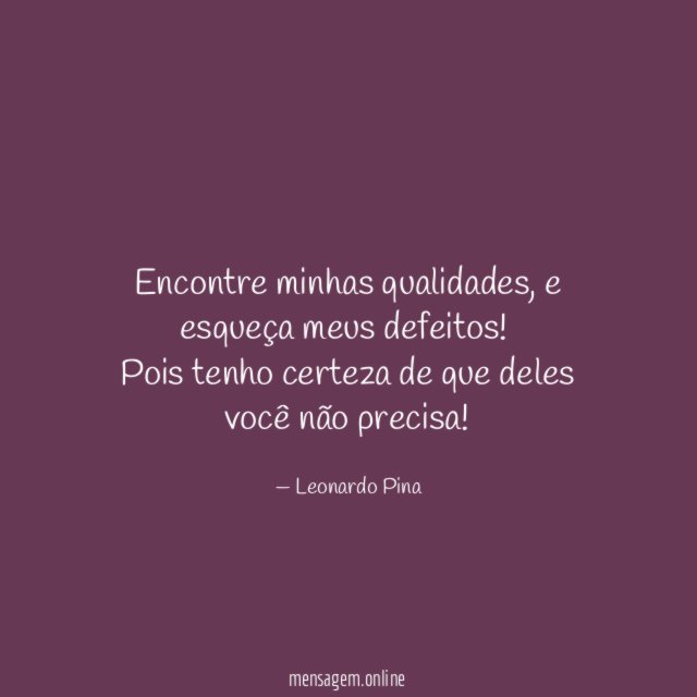 Encontre minhas qualidades