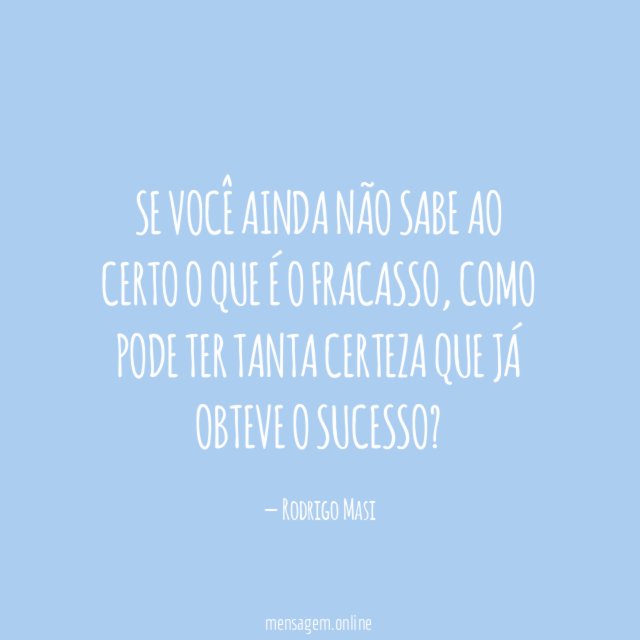 Se você ainda não sabe ao certo o que é o fracasso