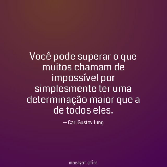 Voc pode superar o que muitos chamam de