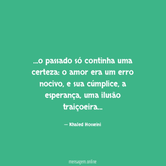 o passado só continha uma certeza