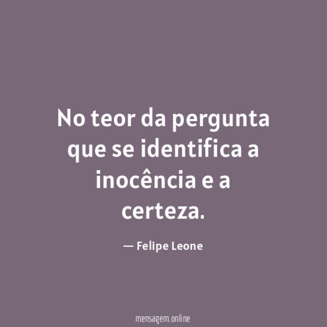 No teor da pergunta que se identifica a