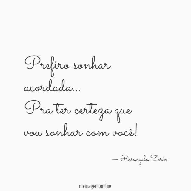 Prefiro sonhar acordada