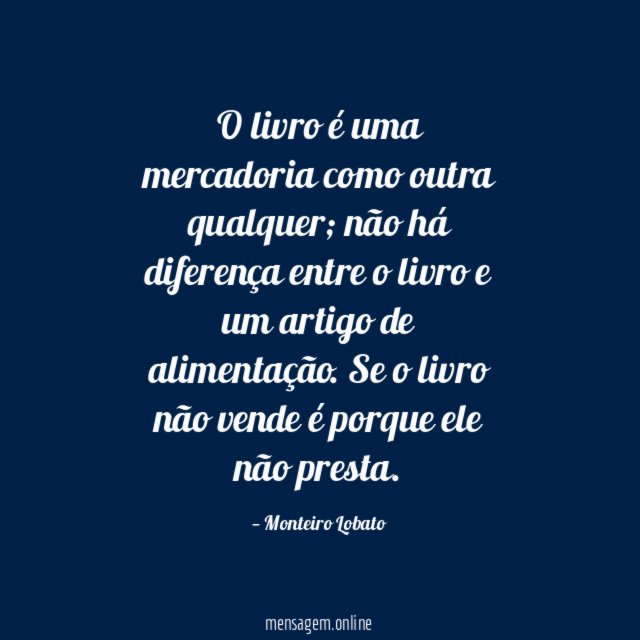 O livro é uma mercadoria como outra qualquer