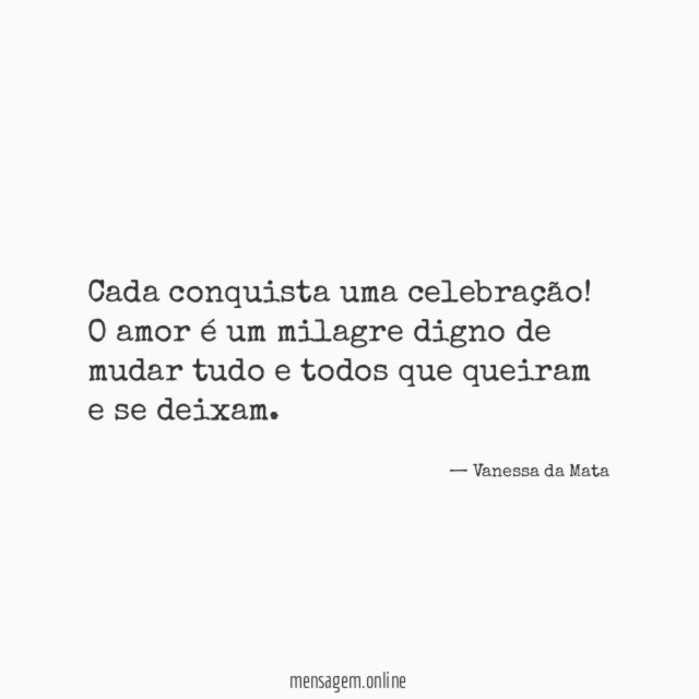 Cada conquista uma celebração