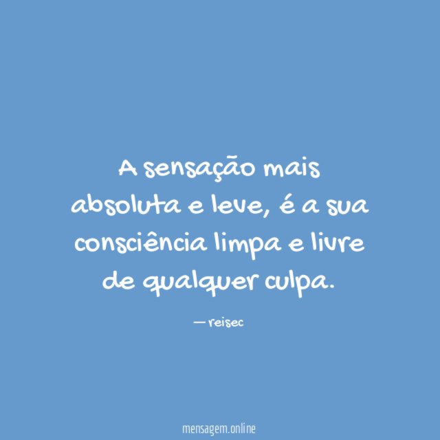 A sensação mais absoluta e leve