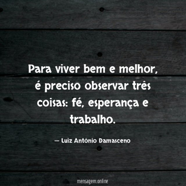 Para viver bem e melhor