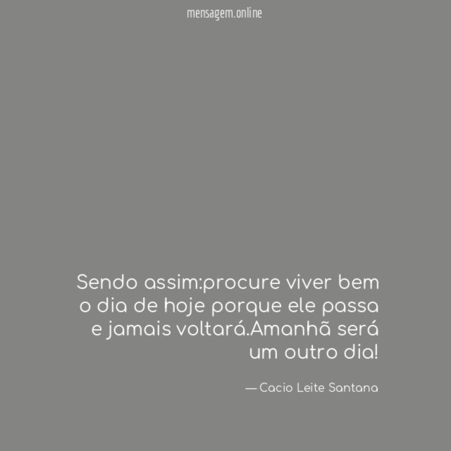 Sendo assim