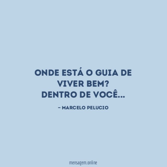 Onde está o guia de viver bem?