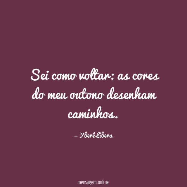 Sei como voltar