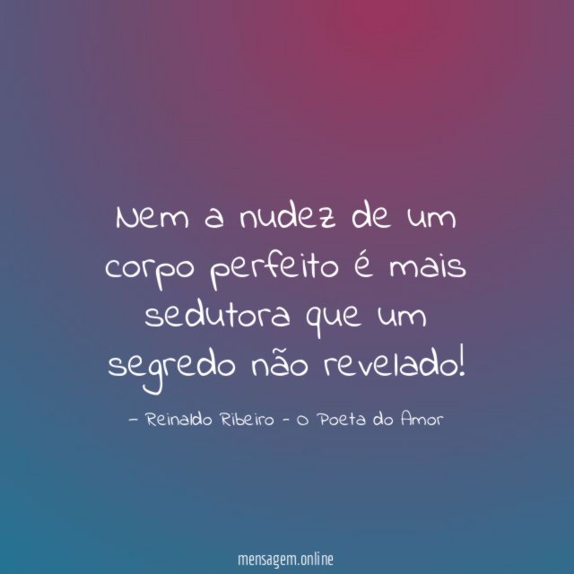 Nem a nudez de um corpo perfeito é