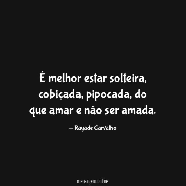 É melhor estar solteira