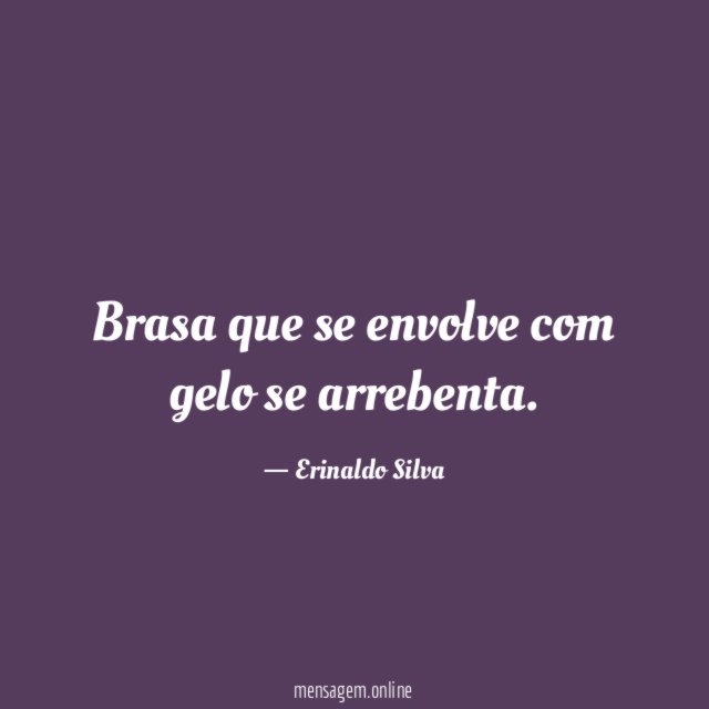 Brasa que se envolve com gelo se arrebenta