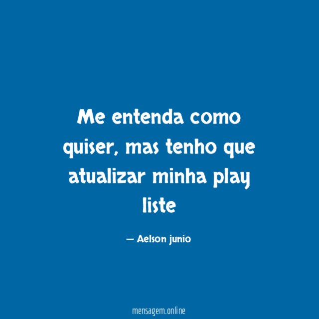 Me entenda como quiser
