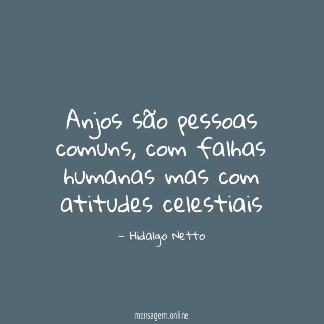 Anjos são pessoas comuns