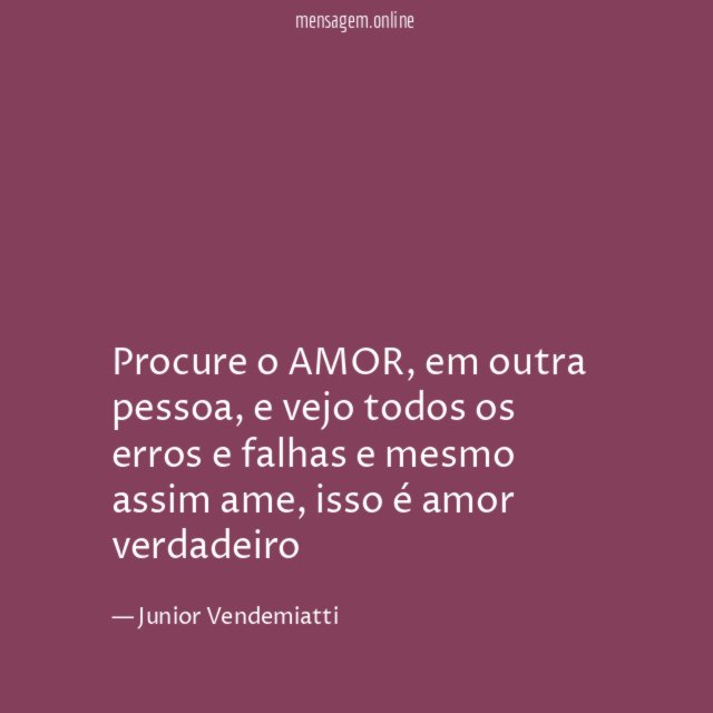 Procure o AMOR