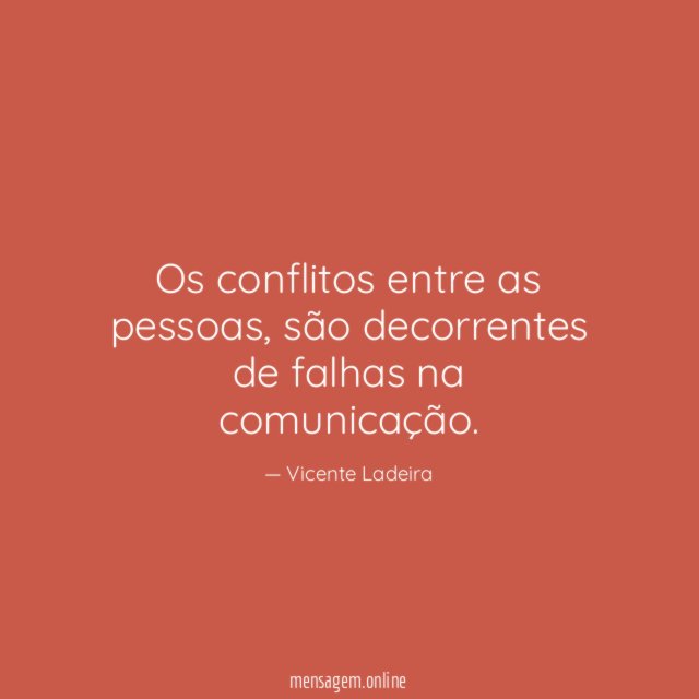 Os conflitos entre as pessoas