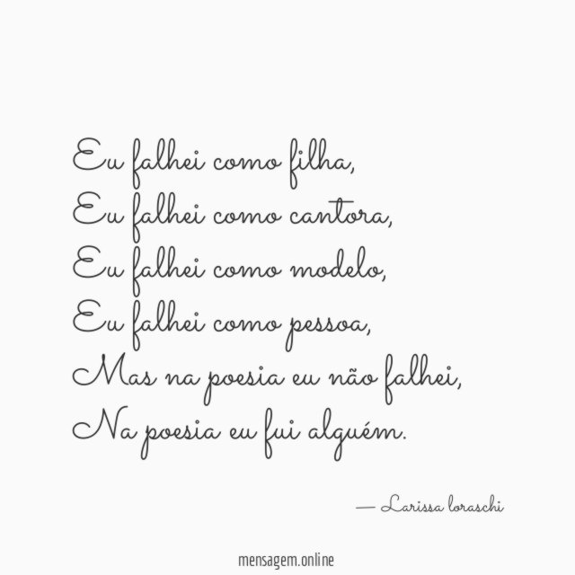 Eu falhei como filha