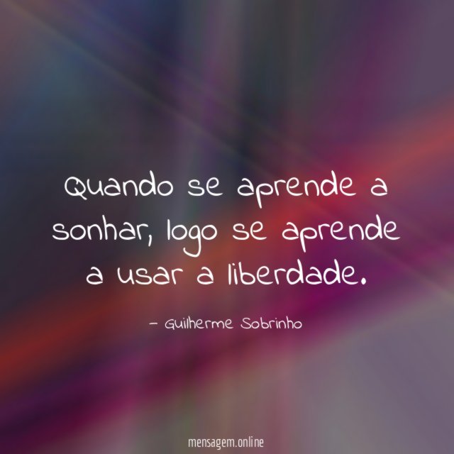 Quando se aprende a sonhar