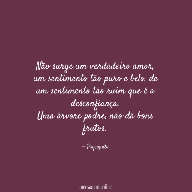 Não surge um verdadeiro amor